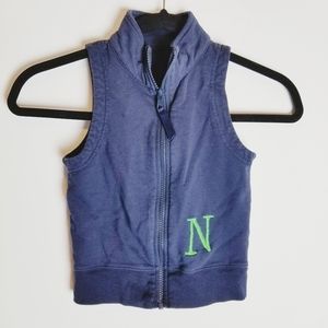 Kelly's Kids N monogramed blue vest